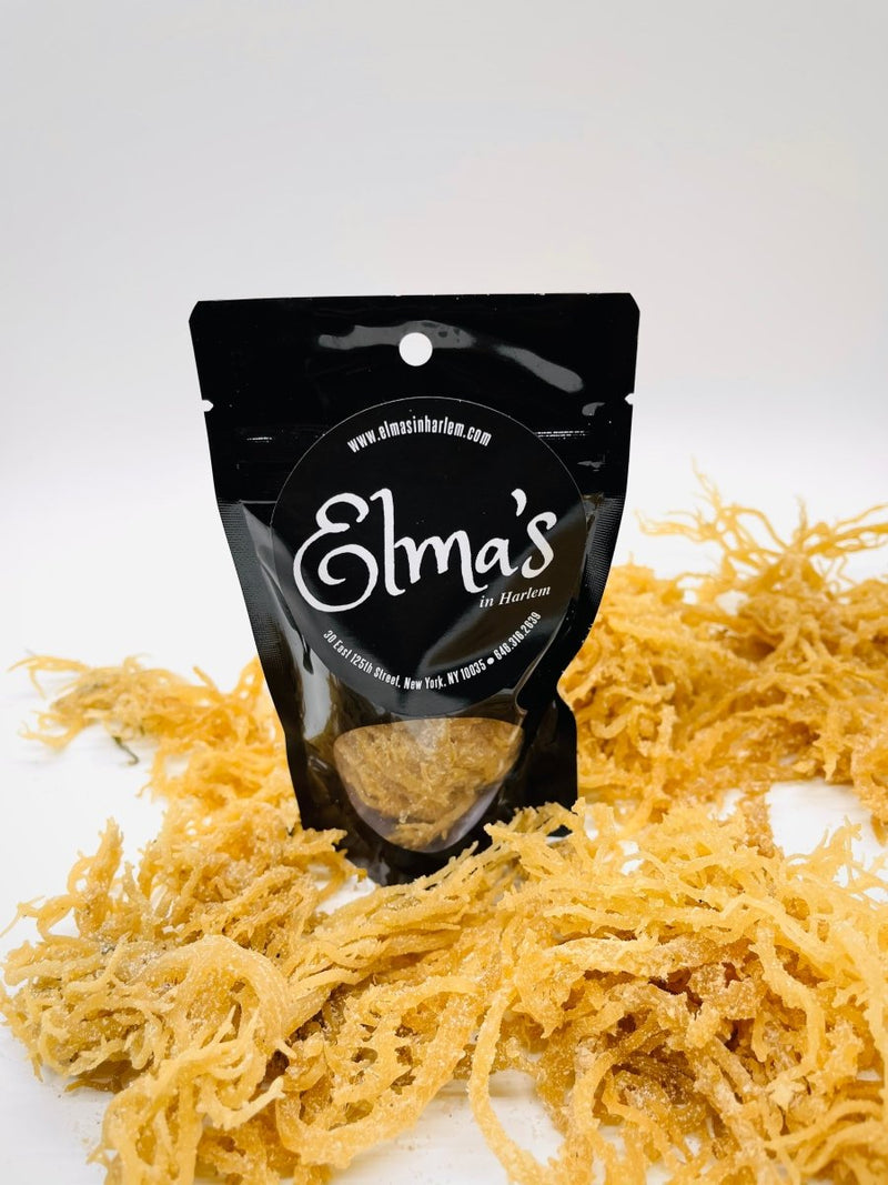 $10 WildCaught Gold Sea Moss Pouches (1.5-2.0 oz each) - Elma's In Harlem