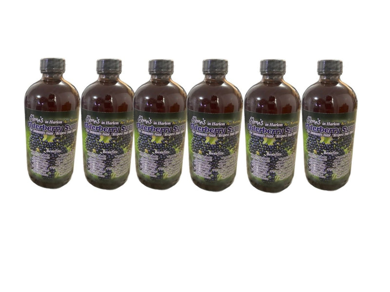 Elma’s Homemade Elderberry Syrup (Immune System Booster) 6 Pack - Elma's In Harlem