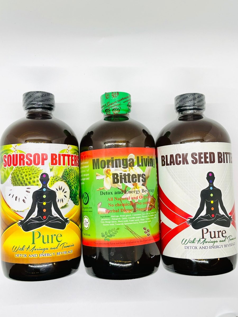 Extra Strength Detox & Energy Bitters (Moringa, Soursop, Black Seed) Elma's In Harlem