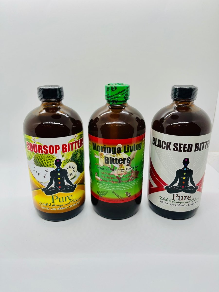 Extra Strength Detox & Energy Bitters (Moringa, Soursop, Black Seed) Elma's In Harlem